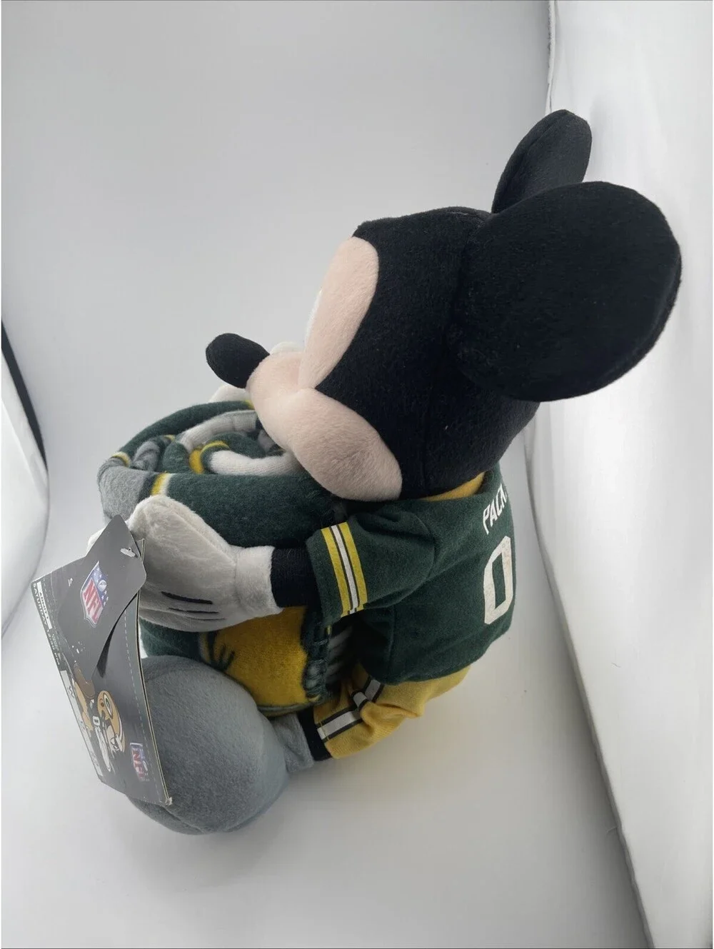 Green Bay Packers Mickey Mouse Throw Blanket NFL Offical Brand New